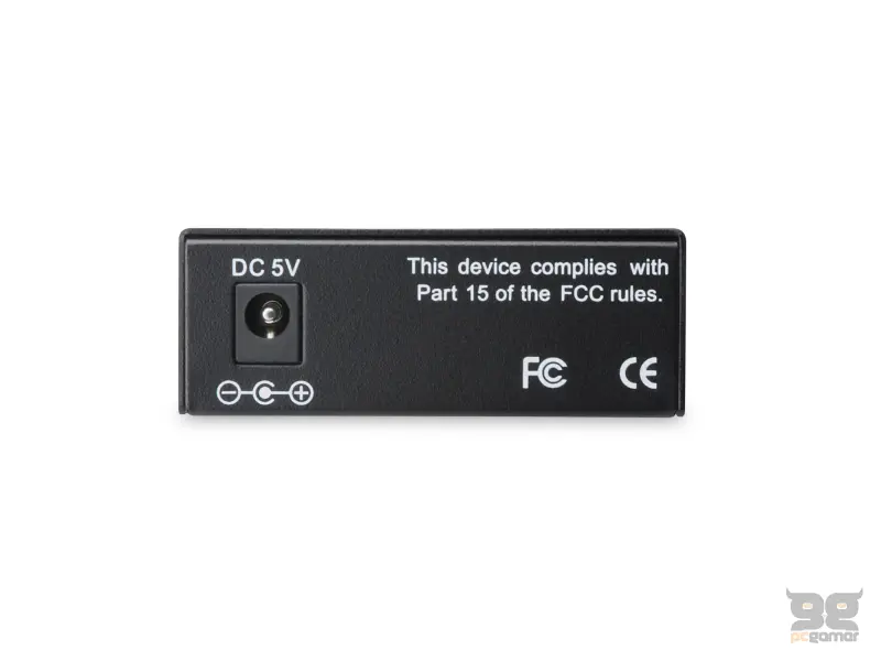 Digitus Gigabit media converter, RJ45 na SC (1000Base‑LX), do 20 km, crni