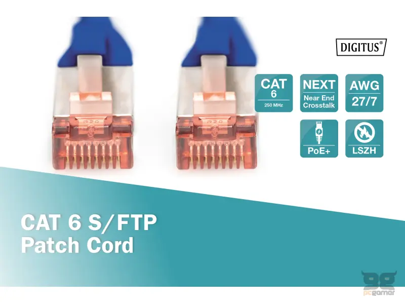 Digitus Kabl S-FTP patch CAT6 2m plavi
