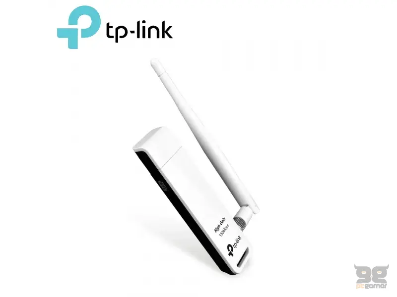 TP-Link Mrežni adapter TL-WN722N (USB 2.0, 802.11b/g/n, 150Mbps, 4dBi promijenljiva antena)