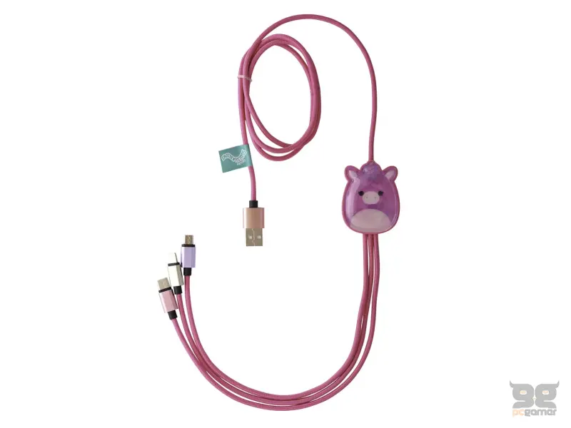 Squishmallows 3- in-1 charging cable - Lola