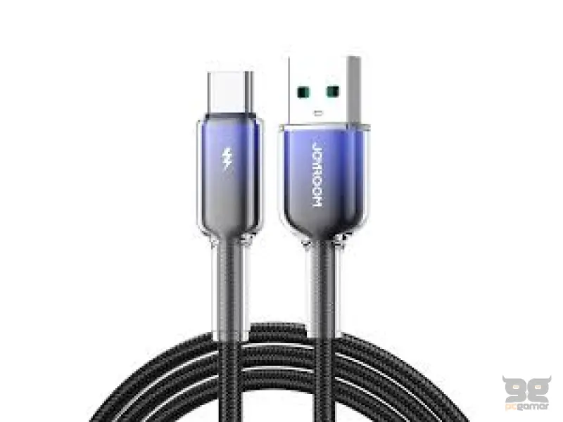 Joyroom S-A42 Crystal 3A Cable USB-A Lightning 1.2m-Black