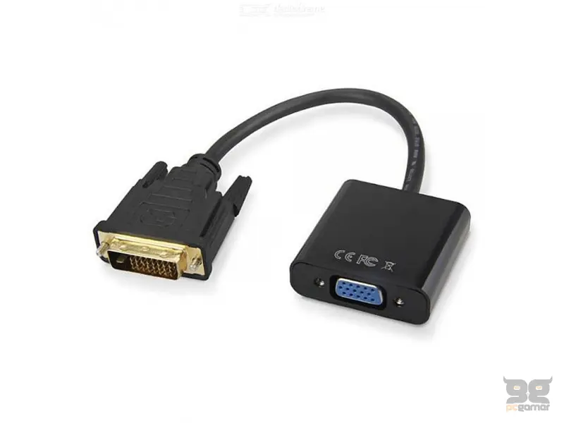 E-GREEN Adapter - Konvertor DVI-D Dual Link (M) - VGA