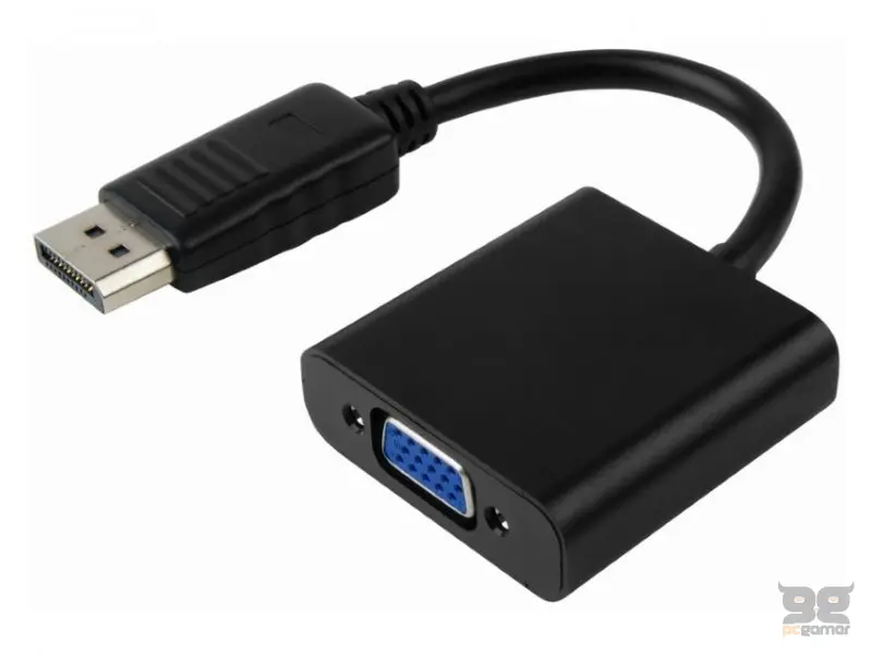 E-GREEN Adapter DisplayPort - VGA D-sub crni