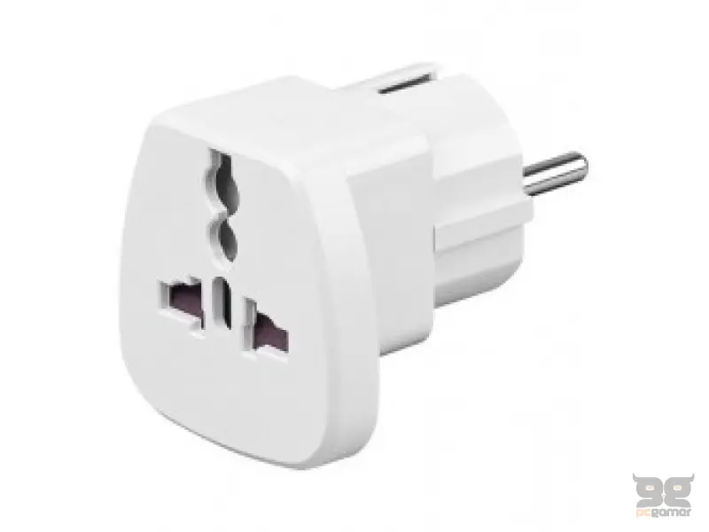 E-GREEN Adapter Euro utikač - UK utičnica bijeli