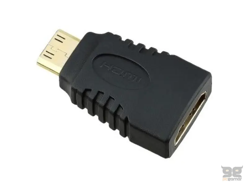 E-GREEN Adapter Mini HDMI (M) - HDMI (F) crni