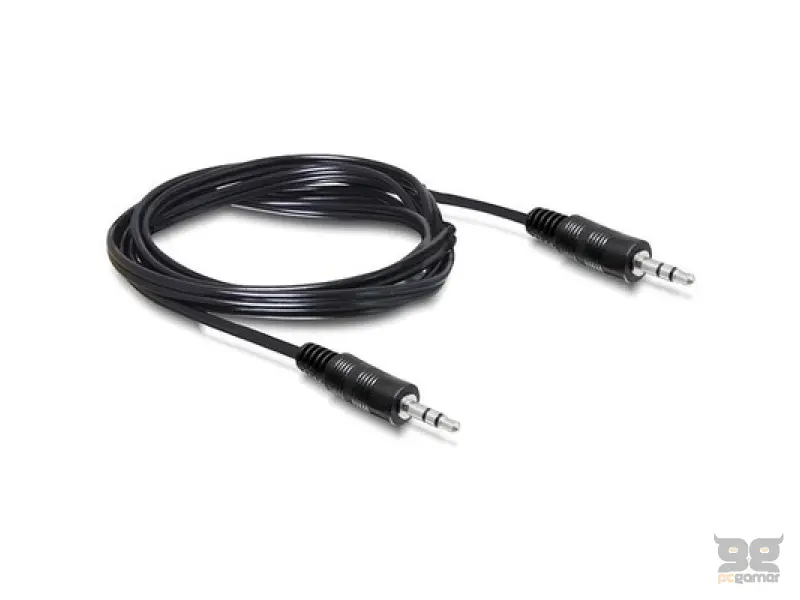 E-GREEN Kabl Audio 3.5mm stereo - 3.5mm stereo M/M 1.2 m crni