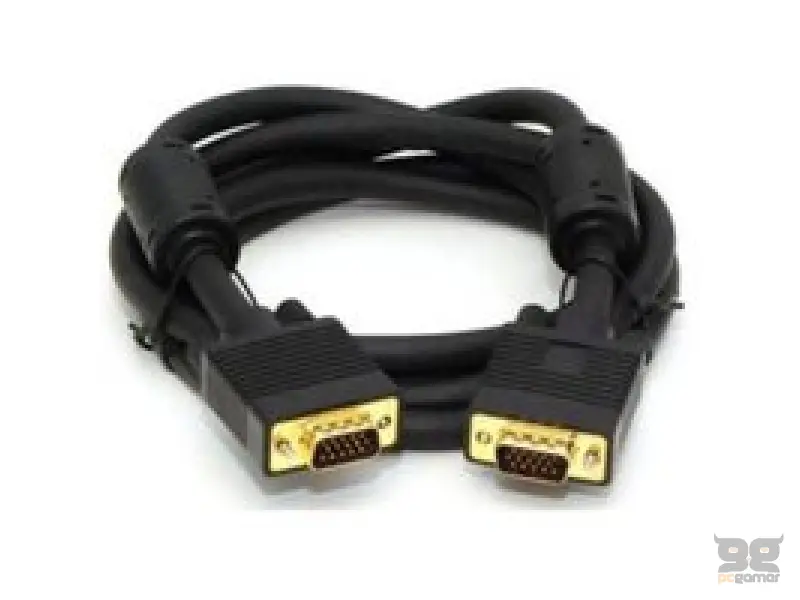 E-GREEN Kabl VGA D-sub M/M 1.8m HQ sa feritima crni