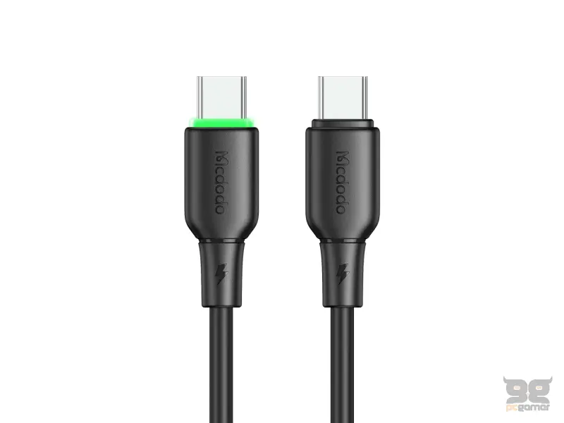 McDodo 65W Type-C/Type-C Data Cable with LED Light 1.2m