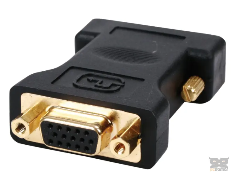 FAST ASIA Adapter DVI-I  (M) - VGA (F) crni 