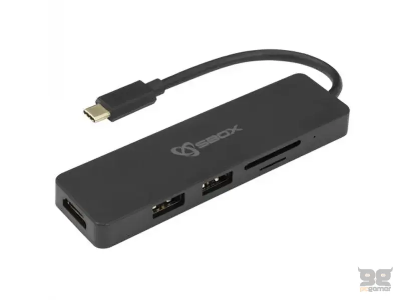 SBOX USB TYPE-C-HDMI/USB-3.0/SD-TF - 5u1