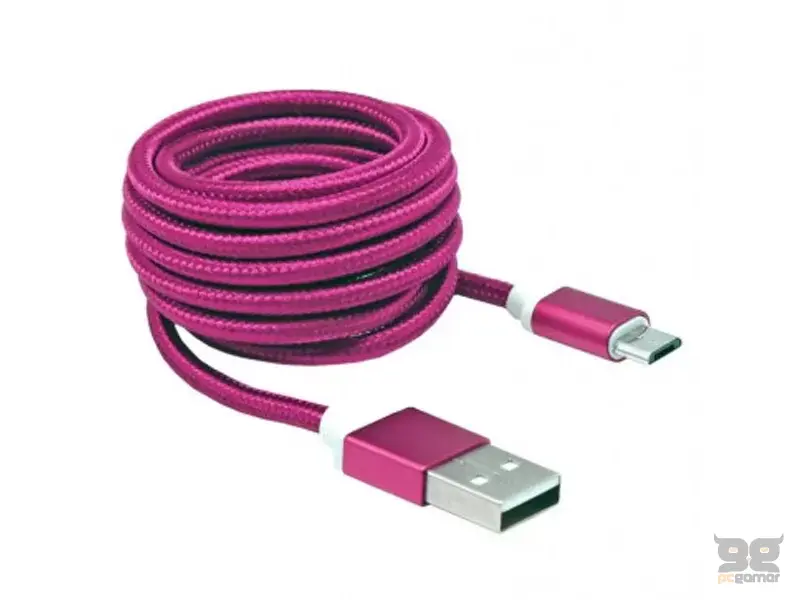 SBOX USB-MICRO M/M 1,5M BLISTER PINK
