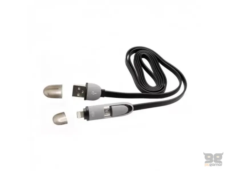 SBOX USB-MICRO USB + IPH.5 M/M 1,5M Crna