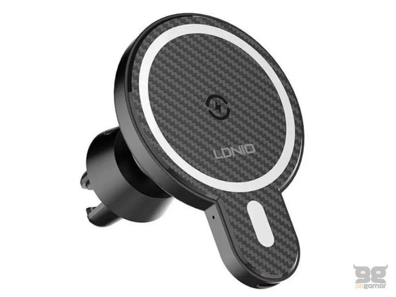 LDNIO MA20 Držač telefona za auto sa Wireless punjacem crni 