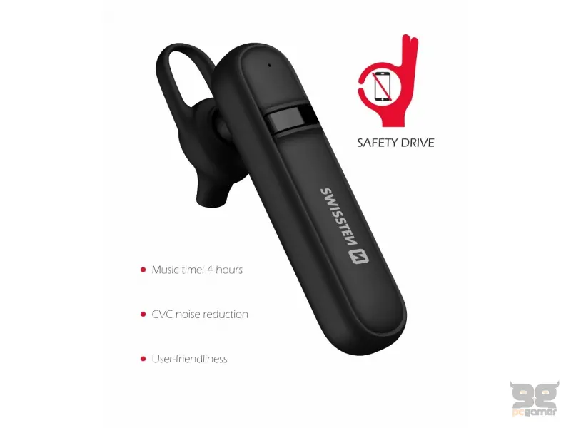 Swissten Slušalice Bluetooth CALLER Black