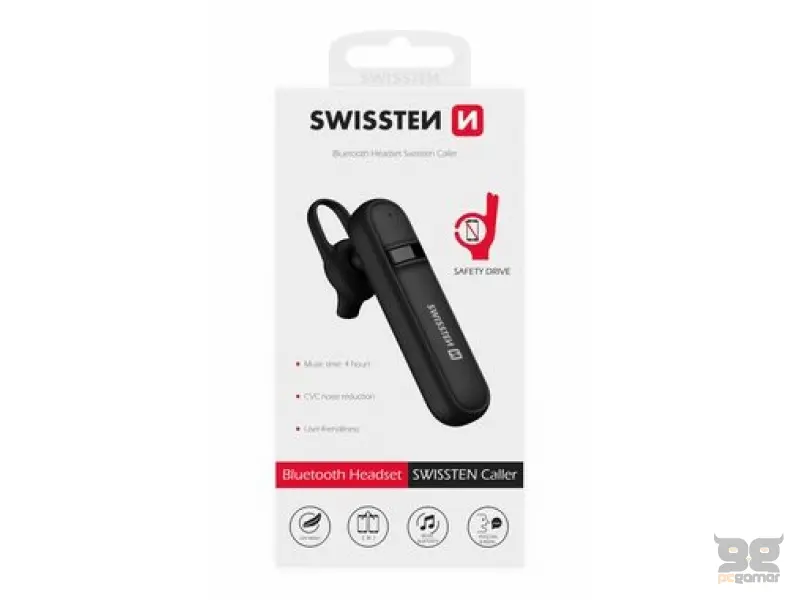 Swissten Slušalice Bluetooth CALLER Black