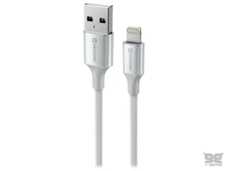 Swissten Data cable textile II USB/Lightning 1.5m White