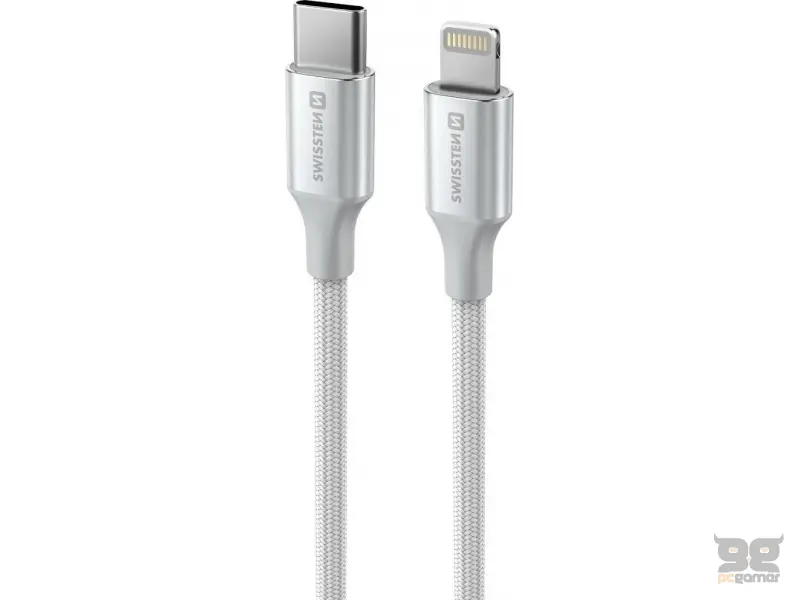 Swissten Data cable textile II USB-C / Lightning 1.5m White