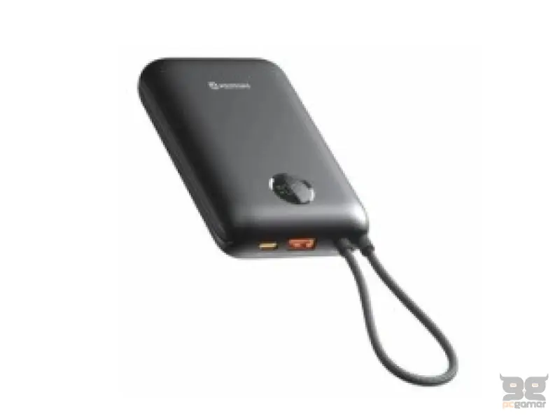 Swissten Power bank VOLTBOX 35W 20000 mAh with built-in cables USB-C, Lightning