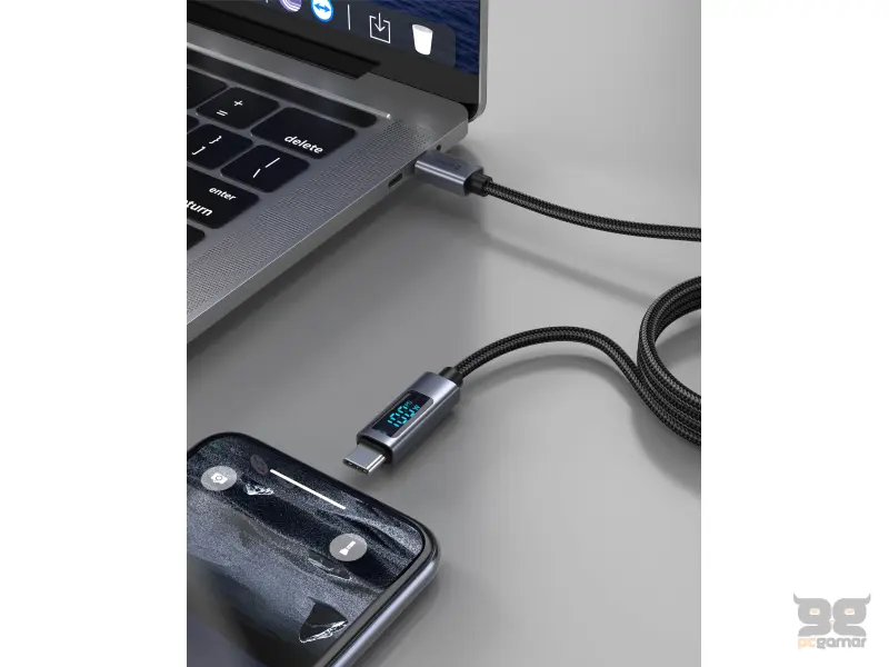 Swissten Kabl USB-C/USB-C sa LCD 1.5m
