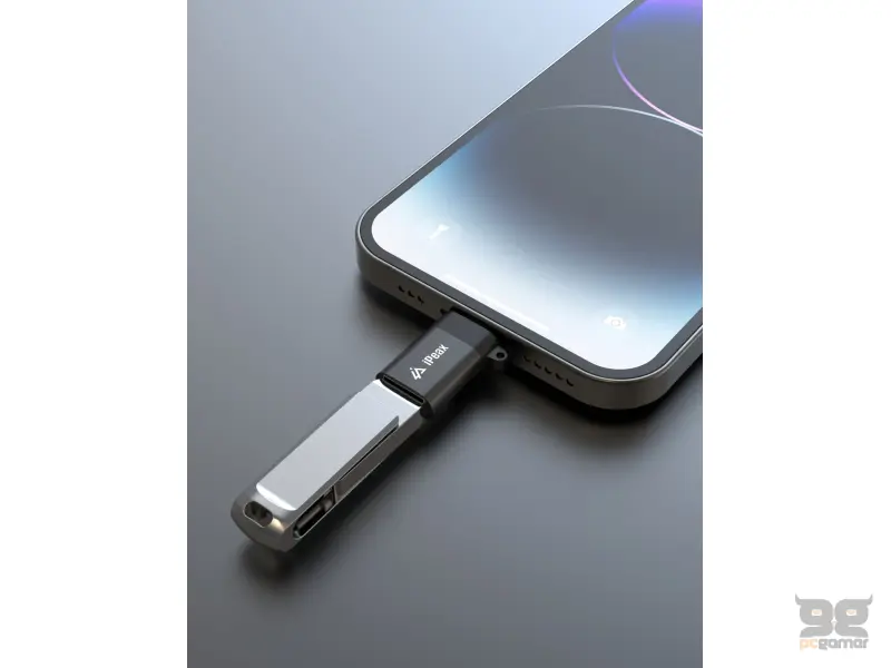 iPEAX OTG Adapter Lightning (M) / USB-A (F) Black