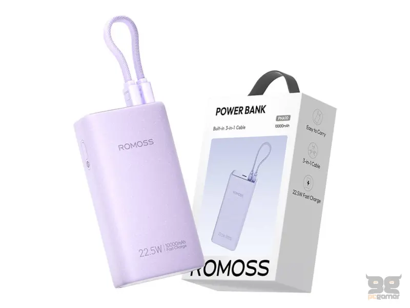 Romoss PHA10 Powerbank 10000mAh 22,5W Purple