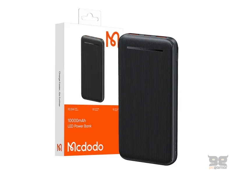 Mcdodo Power Bank  MC-4631 Dual USB, 10000mAh, 10.5W (crna)