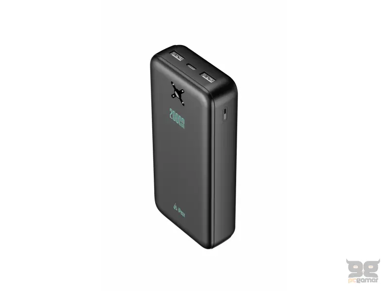 iPEAX Power bank 20000 mAh, 10.5W, 2x USB-A Black