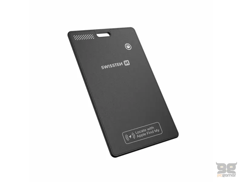 Swissten Find Card Smart Locator With Apple Find My Function - Black