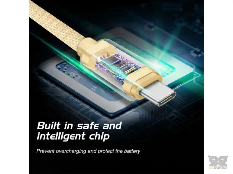 Swissten Data kabl Textile USB / USB-C 1.2m Gold