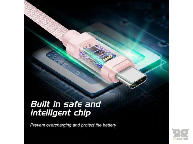 Swissten Data kabl Textile USB / USB-C 1.2m Rose/Gold