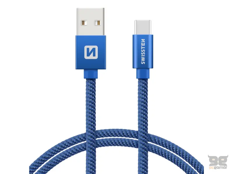Swissten Data kabl Textile USB / USB-C 2m Blue