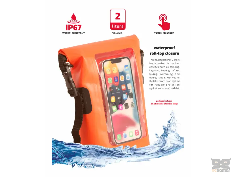 Swissten Case Waterproof 2L, Orange