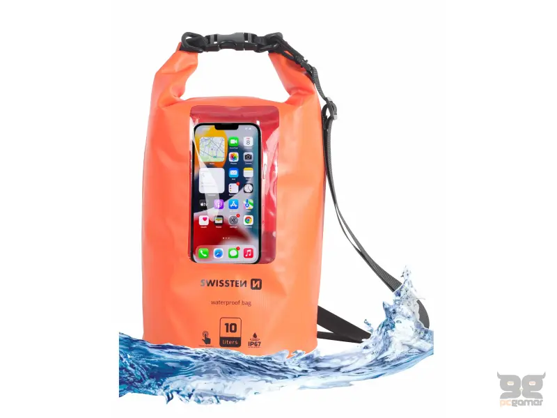Swissten Case Waterproof 10L, Orange