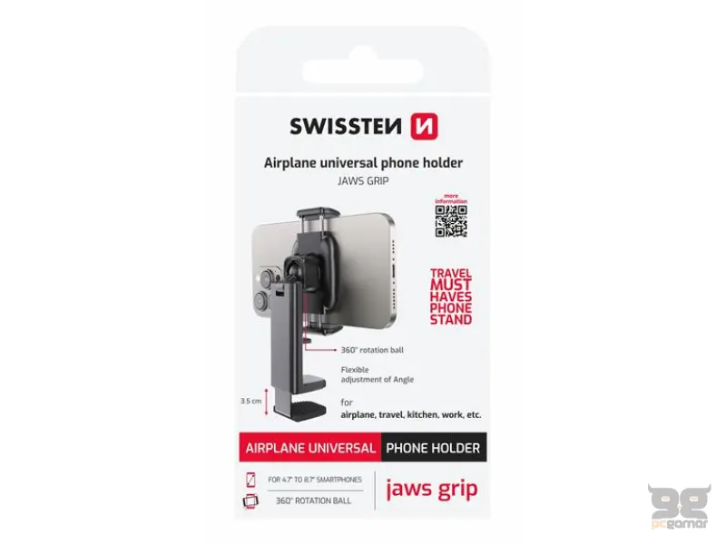 Swissten Holder universal AIRPLANE Jaws Grip