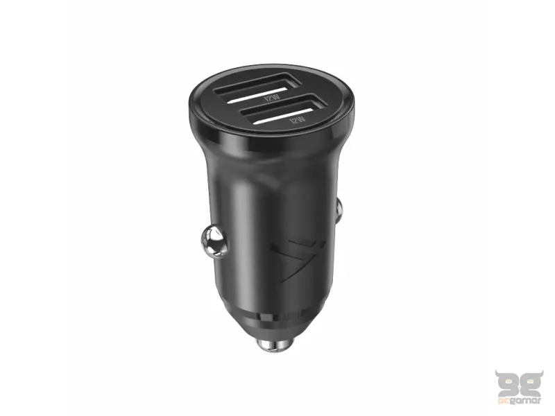 iPEAX Car Charger CL-02, 4.8A, 2x USB-A BLACK