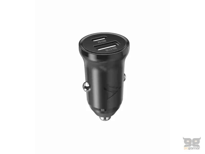 iPEAX Car Charger CL-04, PD, 300W, USB-C + USB-A BLACK