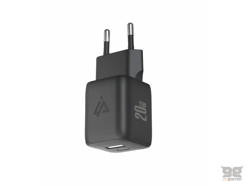 iPEAX Adapter GaN 20W (USB-C + USB-A) Black