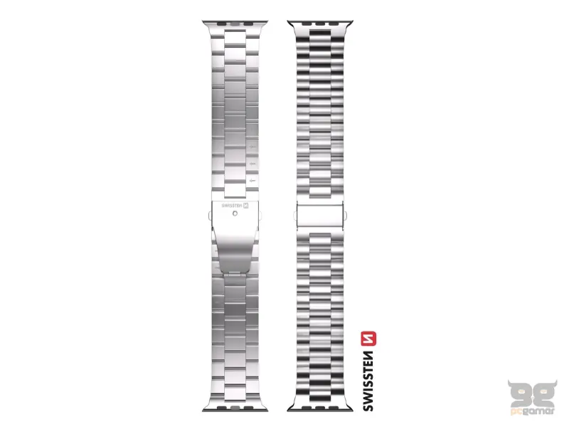 Swissten Metal band for Apple watch, silver (42, 44, 45, 49) mm