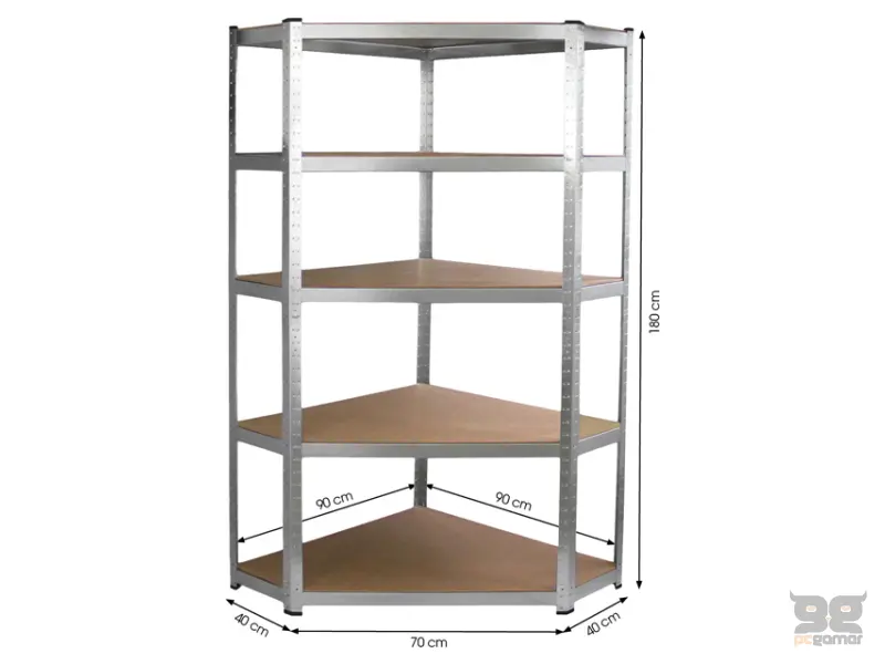 FIELDMANN FDR 1840R Metalni regal sa policama ugaoni 