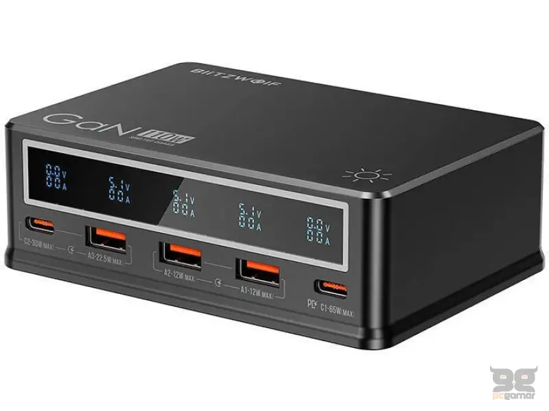 Blltzwolf BW-i9 BW-i9 Desktop Charger 110W PD 3xUSB-A