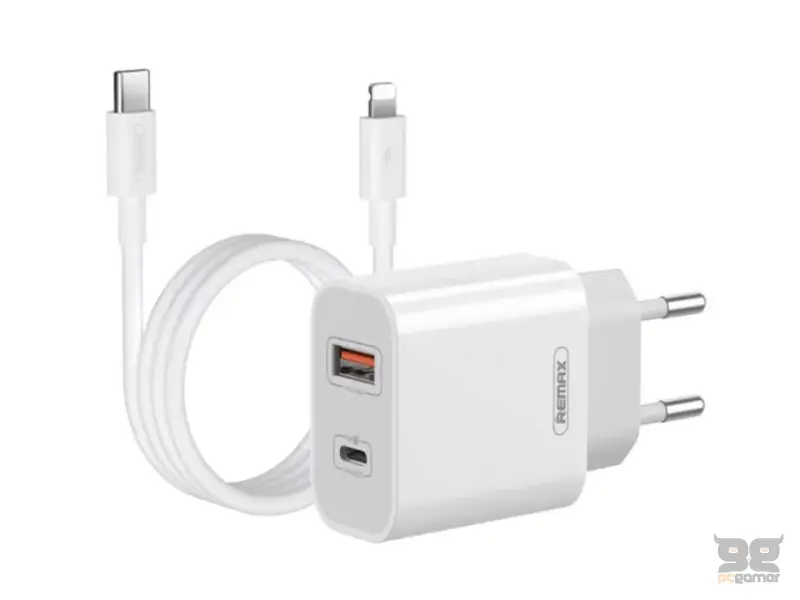 REMAX Punjač RP-U68 za Android i iPhone 20W beli 