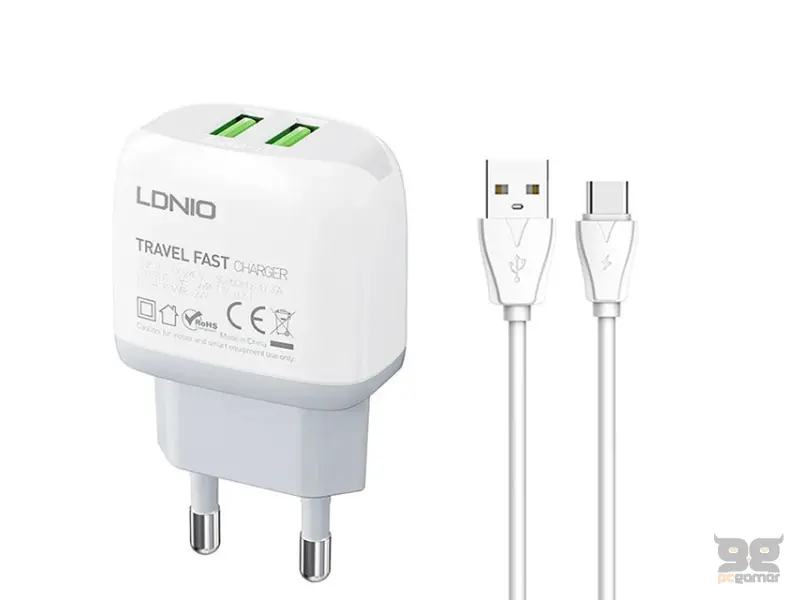 LDNIO Q229 USB/TIP C QC3.0 20W punjač + kabl Tip C 