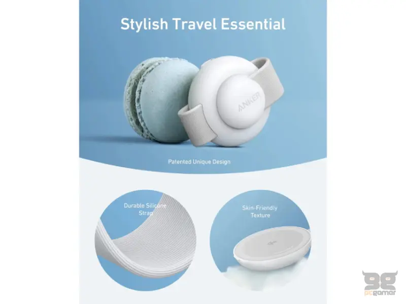 ANKER MagGo Bežični 3u1 sklopivi punjač beli 