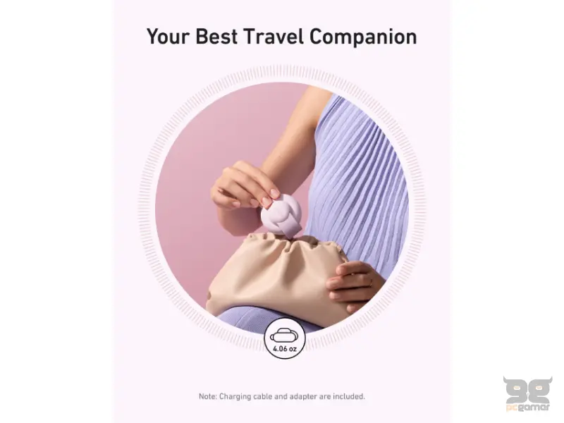 ANKER MagGo Bežični 3u1 sklopivi punjač roze 