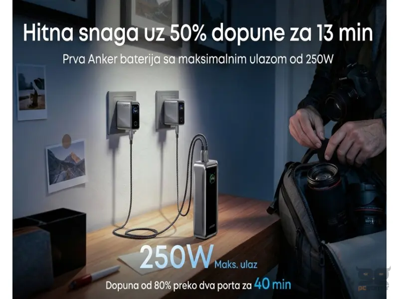 ANKER Prime 26250mAh, 300W, Power Bank crni 