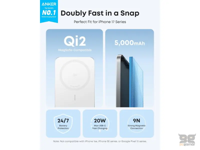 ANKER Nano 5000mAh, 20W, MagSafe Power Bank beli 