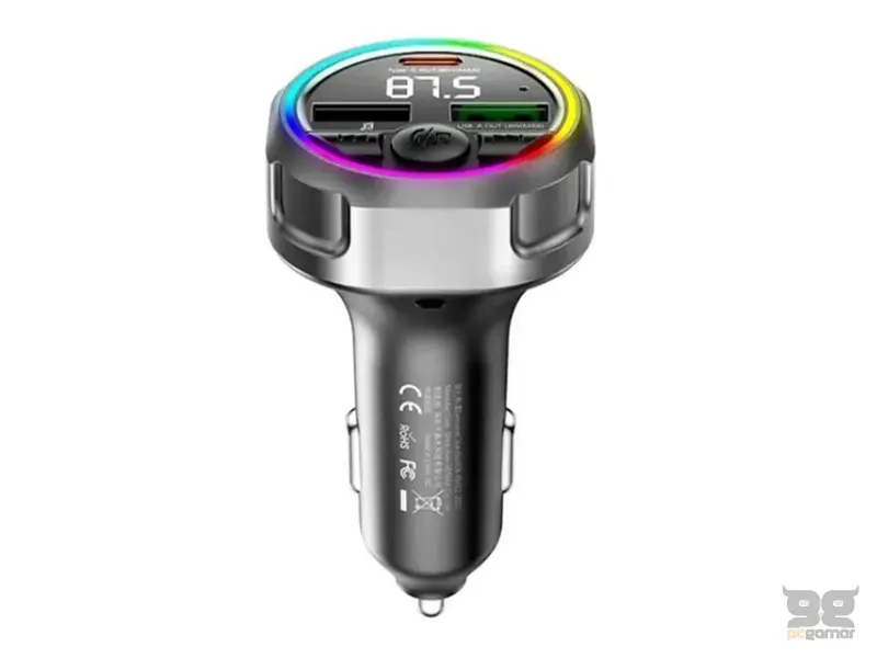 REMAX CC-002 48W auto punjač RGB crni 