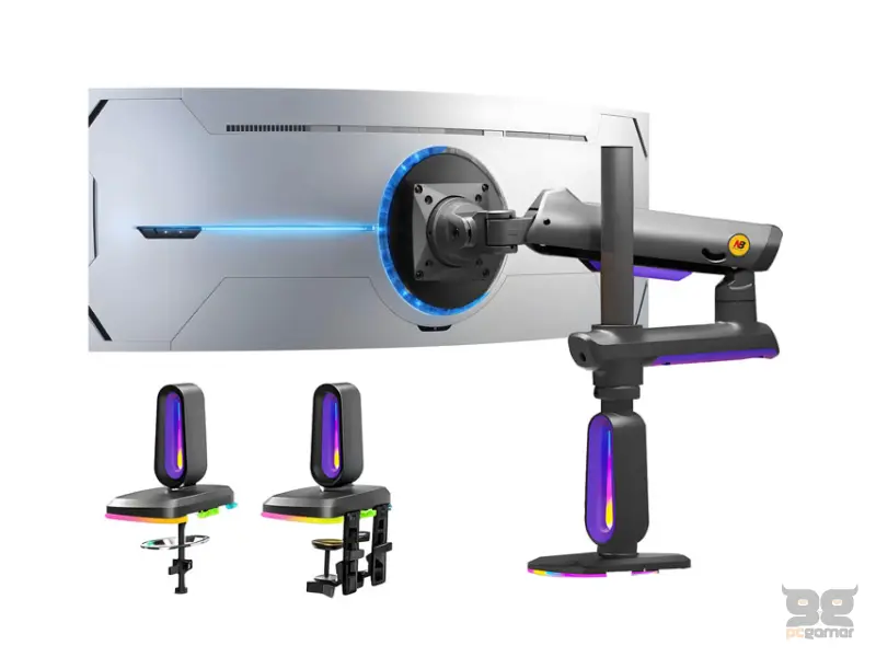 NORTH BAYOU G80 Gaming stoni nosač za monitor mat crni 