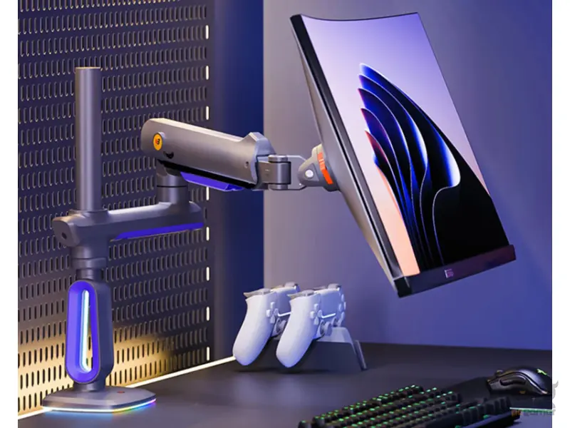 NORTH BAYOU G80 Gaming stoni nosač za monitor mat crni 