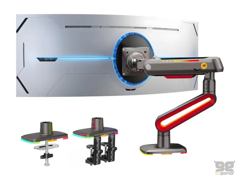 NORTH BAYOU L60 Gaming stoni nosač za monitor mat crni 